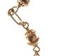 9CT GOLD BALL AND OPEN LINK BRACELET at Ross's Online Art Auctions