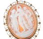9CT GOLD OVAL CAMEO BROOCH/PENDANT at Ross's Online Art Auctions