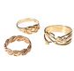 ASSORTED 9CT GOLD RINGS OF VARIOUS SIZES (FIVE IN NUMBER) at Ross's Online Art Auctions