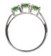 STERLING SILVER DIOPSIDE TRILOGY RING at Ross's Online Art Auctions
