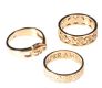 ASSORTED 9CT GOLD RINGS (FIVE IN NUMBER) at Ross's Online Art Auctions