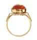 9CT GOLD AND AMBER RING at Ross's Online Art Auctions