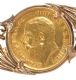HALF-SOVEREIGN MOUNTED IN A 9CT GOLD BROOCH at Ross's Online Art Auctions