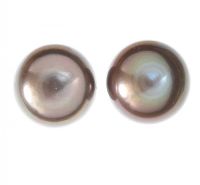 9CT GOLD AND GREY FRESHWATER PEARL STUD EARRINGS at Ross's Online Art Auctions