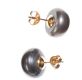 9CT GOLD AND GREY FRESHWATER PEARL STUD EARRINGS at Ross's Online Art Auctions