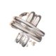 18CT WHITE GOLD KNOT EARRINGS at Ross's Online Art Auctions