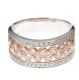 18CT WHITE AND ROSE GOLD AND DIAMOND RING IN THE STYLE OF BOODLES at Ross's Online Art Auctions