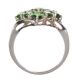 STERLING SILVER AND DIOPSIDE CLUSTER RING at Ross's Online Art Auctions