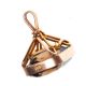 9CT ROSE GOLD AND CAIRNGORM SMOKY QUARTZ FOB at Ross's Online Art Auctions
