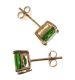 STERLING SILVER GILT DIOPSIDE STUD EARRINGS at Ross's Online Art Auctions