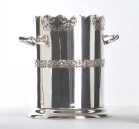 SILVER PLATED WINE BOTTLE COASTER at Ross's Online Art Auctions