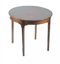 GEORGIAN MAHOGANY OVAL OCCASIONAL TABLE RAISED ON SQUARE TAPERED LEGS at Ross's Online Art Auctions