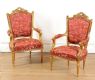 REPRODUCTION THREE PIECE GILT SUITE COMPRISING OF TWO CHAIRS & A SETTEE at Ross's Online Art Auctions