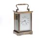 FRENCH BRASS CARRIAGE CLOCK & TRAVEL CASE at Ross's Online Art Auctions