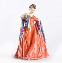 ROYAL WORCESTER PORCELAIN FIGURE - THE SEAMSTRESS at Ross's Online Art Auctions