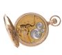 GOLD PLATED HALF HUNTER POCKET WATCH - ELGIN WATCH COMPANY, NUMBER 12474621 at Ross's Online Art Auctions