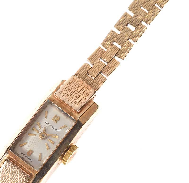 LADY'S 9CT GOLD ROTARY WRIST WATCH at Ross's Online Art Auctions