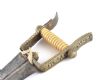 CONTINENTAL BRASS & BONE HANDLED DAGGER IN A BRASS & LEATHER SCABBARD at Ross's Online Art Auctions