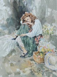 DAY DREAMING by Gordon King at Ross's Online Art Auctions