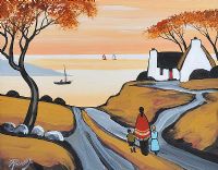 AUTUMN STROLL by J.P. Rooney at Ross's Online Art Auctions