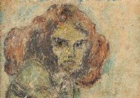STUDY OF A GIRL by William Conor RHA RUA at Ross's Online Art Auctions