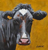 FRIESIAN COW by Ronald Keefer at Ross's Online Art Auctions