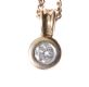 9CT GOLD AND DIAMOND SOLITAIRE PENDANT ON A 9CT GOLD CHAIN at Ross's Online Art Auctions