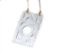 LALIQUE PIERCED CRYSTAL PENDANT AND FABRIC CORD NECKLACE at Ross's Online Art Auctions