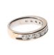 9CT WHITE GOLD AND DIAMOND HALF-ETERNITY RING at Ross's Online Art Auctions