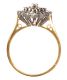 18CT GOLD AND DIAMOND CLUSTER RING at Ross's Online Art Auctions