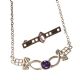 SELECTION OF AMETHYST-SET SILVER JEWELLERY IN THE STYLE OF CHARLES RENNIE MACKINTOSH at Ross's Online Art Auctions