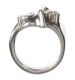 PLATINUM AND DIAMOND TWO STONE RING BY THE DESIGNER GRAHAM HARRON at Ross's Online Art Auctions