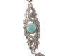 PIERCED SILVER BRACELET SET WITH TURQUOISE AND MARCASITE at Ross's Online Art Auctions