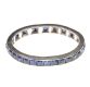 9CT WHITE GOLD AND SAPPHIRE ETERNITY RING at Ross's Online Art Auctions