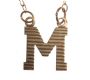 9CT GOLD 'M' PENDANT AND CHAIN at Ross's Online Art Auctions