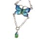 STERLING SILVER AND ENAMEL BUTTERFLY NECKLACE at Ross's Online Art Auctions