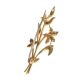 15CT GOLD FLORAL BROOCH SET WITH SEED PEARLS at Ross's Online Art Auctions