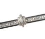 ART DECO SILVER-TONE METAL AND RESIN BAR BROOCH SET WITH CRYSTALS at Ross's Online Art Auctions
