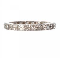 PLATINUM AND DIAMOND ETERNITY RING at Ross's Online Art Auctions