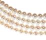 FOUR-STRAND FRESHWATER PEARL CHOKER WITH GOLD-TONE METAL SPACERS at Ross's Online Art Auctions