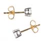 18CT GOLD AND DIAMOND STUD EARRINGS at Ross's Online Art Auctions