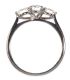 PLATINUM AND DIAMOND THREE STONE RING at Ross's Online Art Auctions