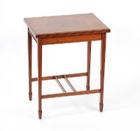 EDWARDIAN INLAID TURN OVER LEAF TABLE at Ross's Online Art Auctions