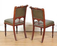 PAIR OF LIBRARY CHAIRS at Ross's Online Art Auctions