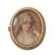 2 VICTORIAN OVAL PAINTED PANELS at Ross's Online Art Auctions