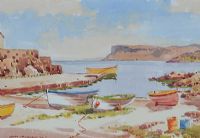 OLD BOAT SLIP, BALLYCASTLE by Samuel McLarnon UWS at Ross's Online Art Auctions