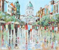 SATURDAY, DONEGALL PLACE, BELFAST by Holly Hanson at Ross's Online Art Auctions