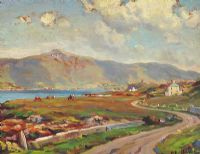 THE ROAD TO CUSHENDALL by Charles McAuley at Ross's Online Art Auctions