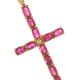 GOLD-TONE METAL AND CRYSTAL CROSS FROM THE ELVIS COLLECTION at Ross's Online Art Auctions