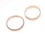 DUO OF 9CT ROSE GOLD BANDS at Ross's Online Art Auctions